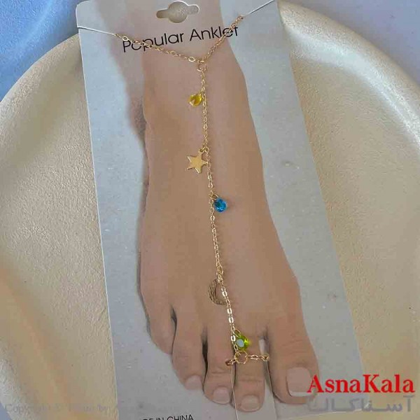 پابند دخترانه استیل پینترستی طلایی کد PNB1726W