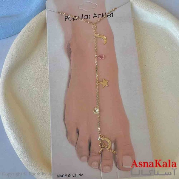 پابند دخترانه استیل پینترستی طلایی کد PNB1727W