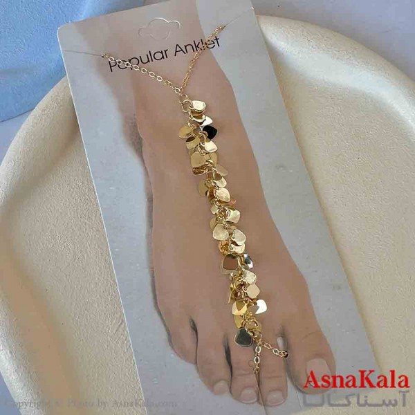 پابند دخترانه استیل پینترستی طلایی کد PNB1728W