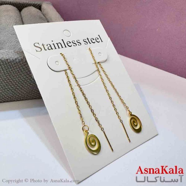 گوشواره بخیه دخترانه مدل استیل 316 کد GSH152019W