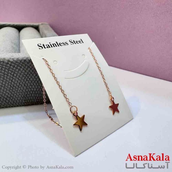 گوشواره بخیه دخترانه مدل استیل 316 کد GSH152025W