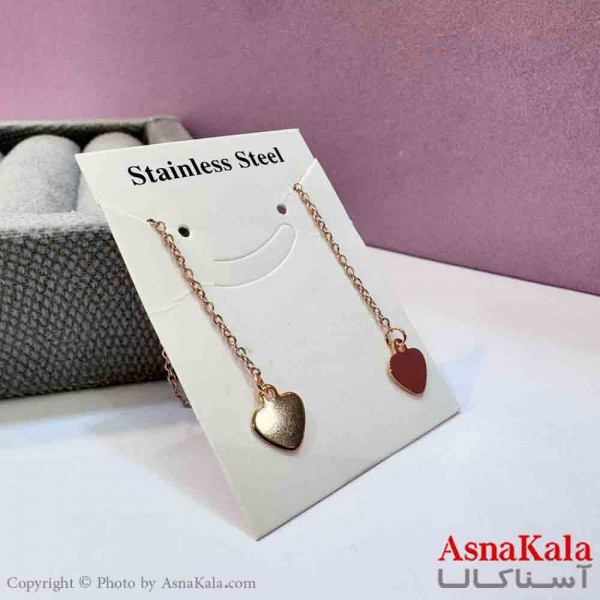 گوشواره بخیه دخترانه مدل استیل 316 کد GSH152026W