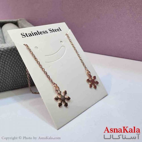 گوشواره بخیه دخترانه مدل استیل 316 کد GSH152027W