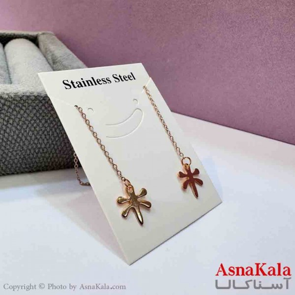 گوشواره بخیه دخترانه مدل استیل 316 کد GSH152028W