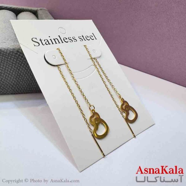 گوشواره بخیه دخترانه مدل استیل 316 کد GSH152029W
