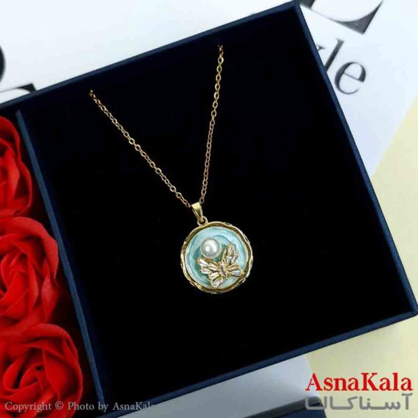 گردنبند طلایی دخترانه استیل با طول 45 سانتی متر کد GNB161975W