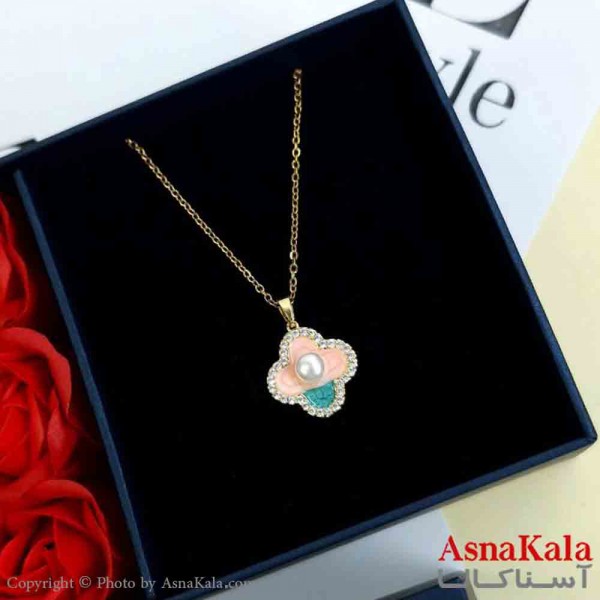 گردنبند ونکلیف طلایی دخترانه استیل با طول 45 سانتی متر کد GNB161976W