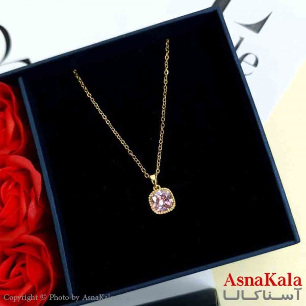 گردنبند طلایی دخترانه استیل با طول 45 سانتی متر کد GNB161986W