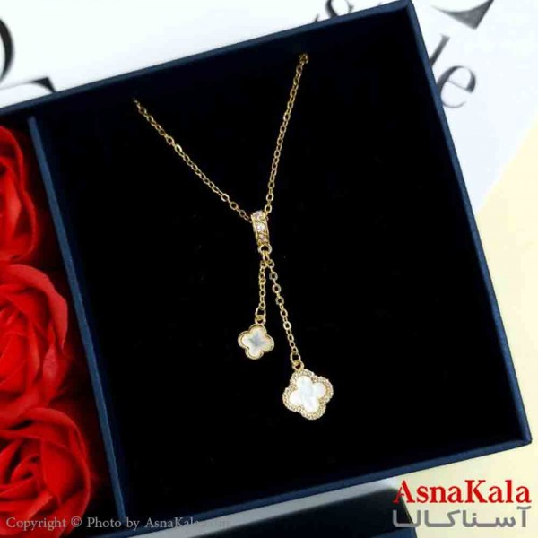 گردنبند ونکلیف طلایی دخترانه استیل با طول 45 سانتی متر کد GNB161995W