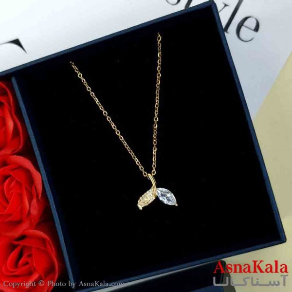 گردنبند طلایی دخترانه استیل با طول 45 سانتی متر کد GNB162002W