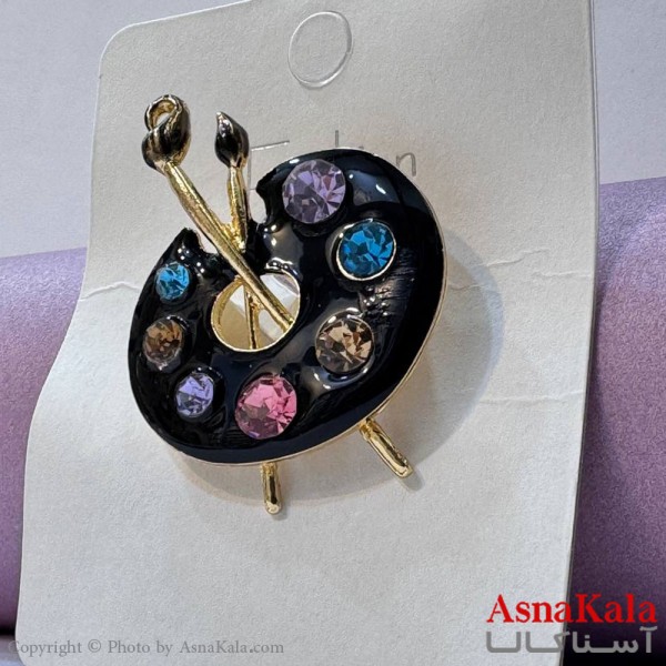 سنجاق سینه زنانه مدل بوم نقاشی کد HAIR131036W