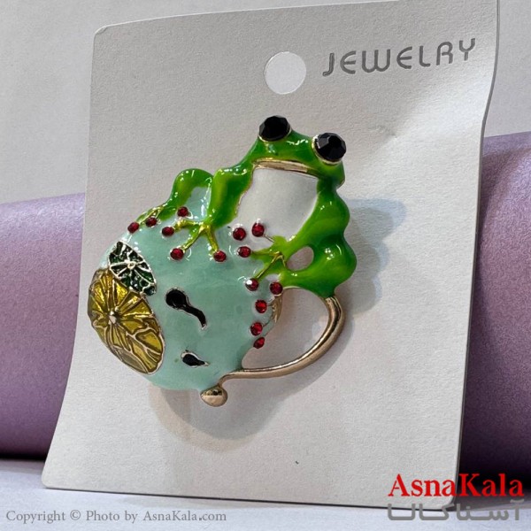 سنجاق سینه زنانه مدل قورباغه کد HAIR131039W