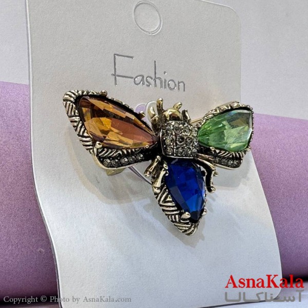 سنجاق سینه زنانه مدل پروانه کد HAIR131041W