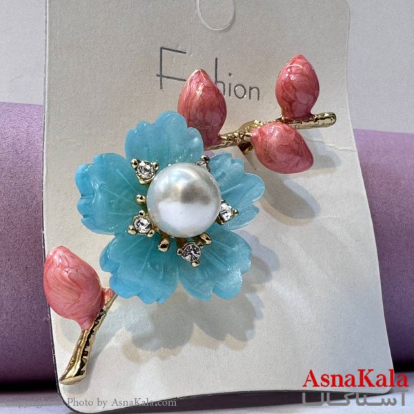 سنجاق سینه زنانه مدل گل کد HAIR131042W