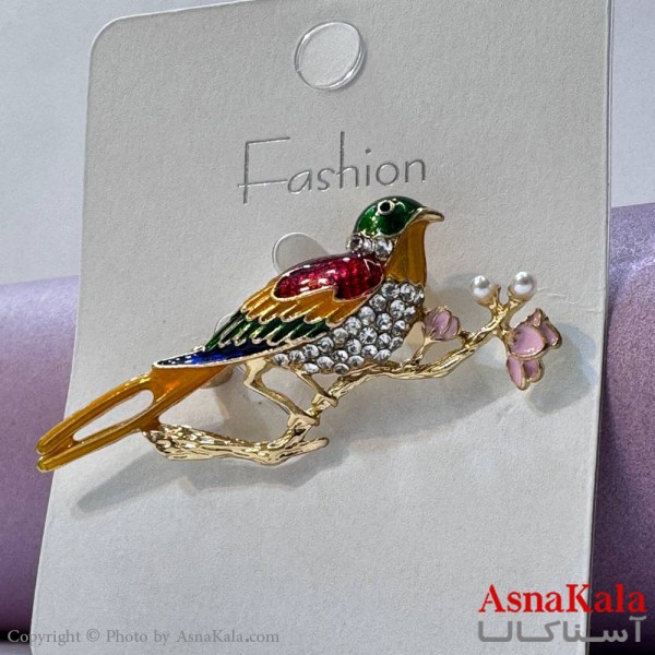 سنجاق سینه زنانه مدل کبوتر کد HAIR131046W