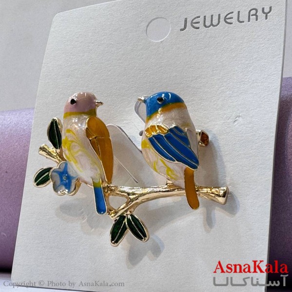 سنجاق سینه زنانه مدل کبوتر کد HAIR131049W