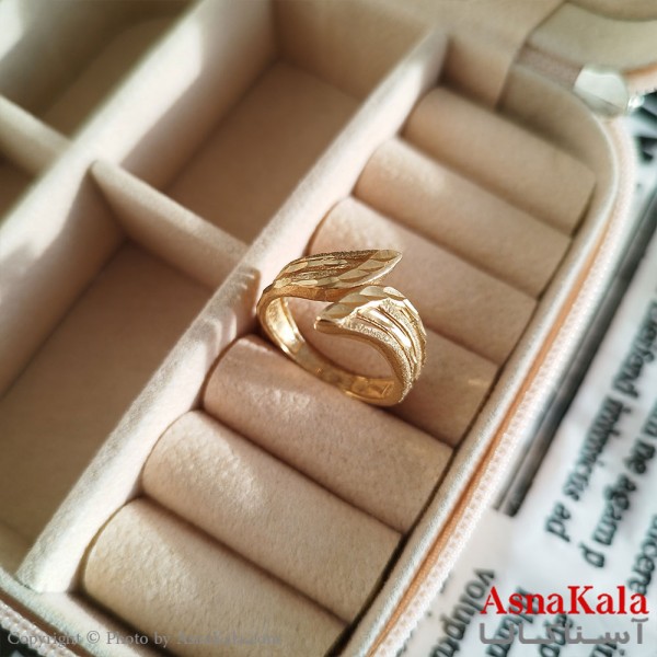 انگشتر زنانه طلاروس رنگ ثابت طلایی ANG19894W
