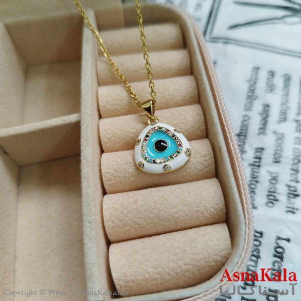 گردنبند طلایی دخترانه استیل با زنجیر 45 سانتی متر کد GNB162069W