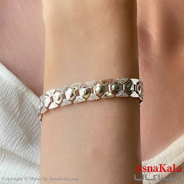 دستبند نگیندار زنانه فشن طلایی کد DSB181541W