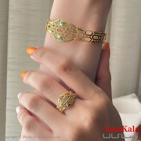 ست زنانه شامل  بنگل و انگشتر مار  کد  NIM141051W