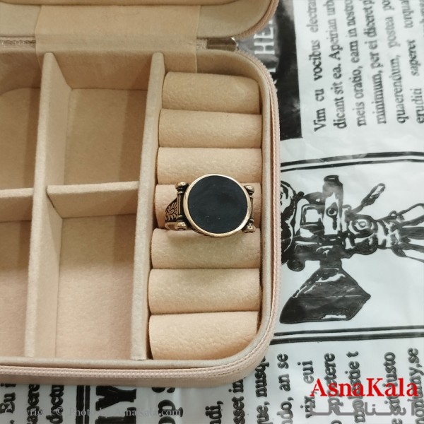 انگشتر طلاروس مردانه نگیندار کد ANG191064W