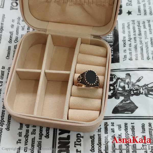 انگشتر طلاروس مردانه نگیندار کد ANG191065W