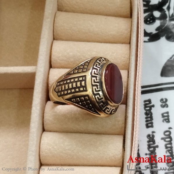 انگشتر طلاروس مردانه نگیندار کد ANG191074W