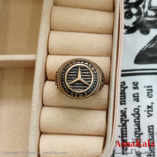 انگشتر طلاروس مردانه طرح بنز کد ANG191080W