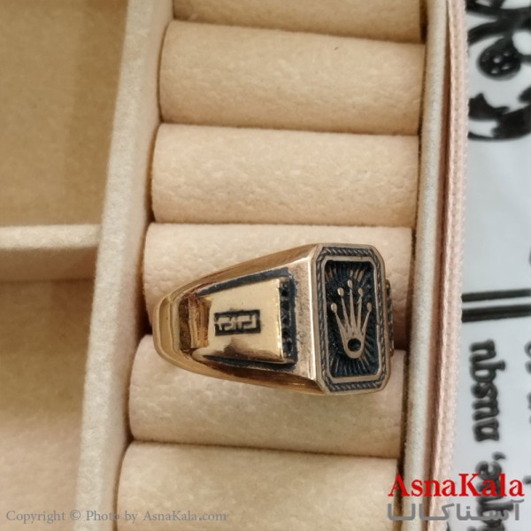انگشتر طلاروس مردانه رولکس نگیندار کد ANG191082W