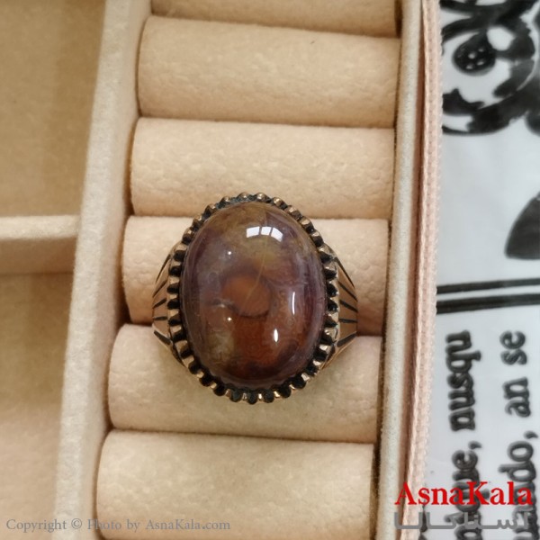 انگشتر طلاروس مردانه نگیندار کد ANG191083W