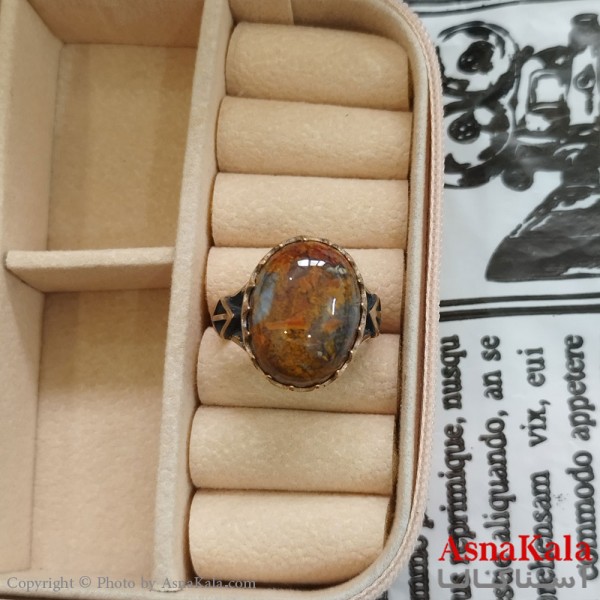 انگشتر طلاروس مردانه نگیندار کد ANG191085W