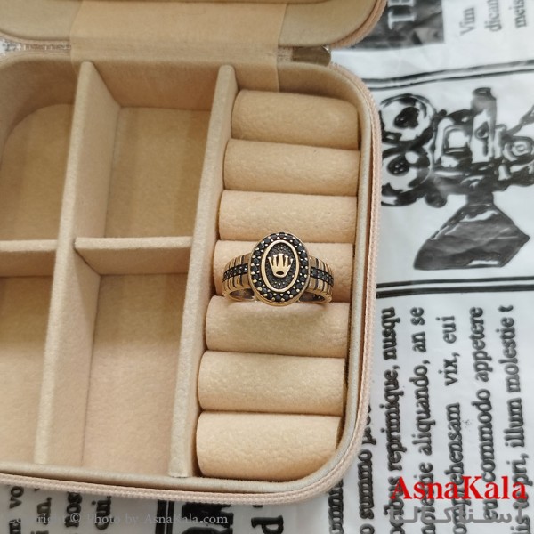 انگشتر طلاروس مردانه رولکس نگیندار کد ANG191091W