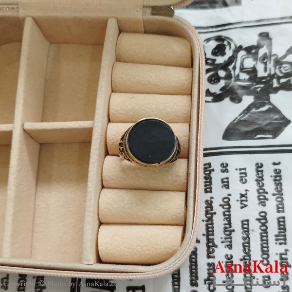 انگشتر طلاروس مردانه نگیندار خدا کد ANG191093W