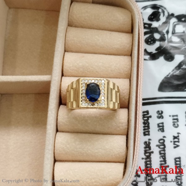 انگشتر طلاروس مردانه نگیندار کد ANG191095W