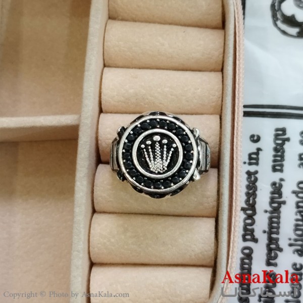 انگشتر نقره روس مردانه رولکس کد ANG191137W