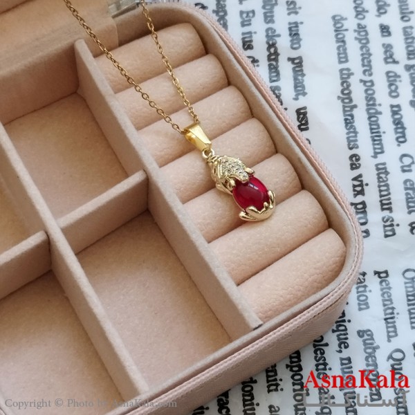 آویز طلایی دخترانه استیل کد GNB162214W