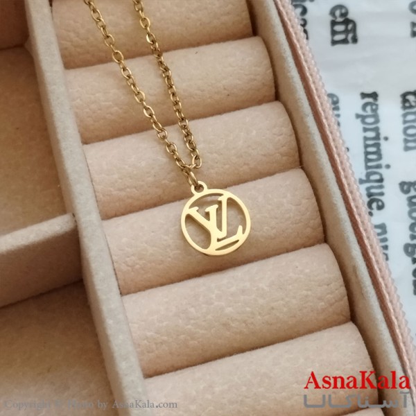 آویز LV لویی ویتون طلایی دخترانه استیل کد GNB162223W