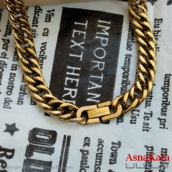 زنجیر کارتیر دوبل استیل 60 سانتی متر 8 میل  کد GNB162240W