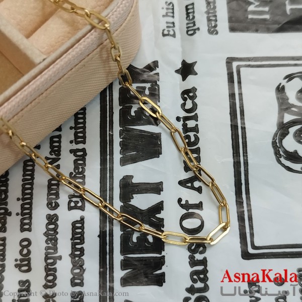 زنجیر طلایی 60 سانتی متر استیل کد GNB162283W