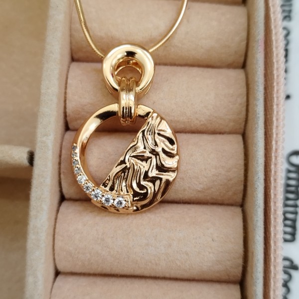 آویز ژوپینگ دخترانه رنگ طلایی کد GNB162297W