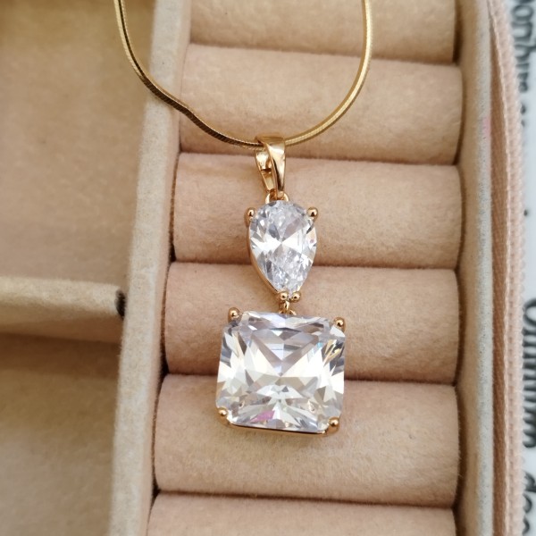 آویز ژوپینگ دخترانه رنگ طلایی کد GNB162298W