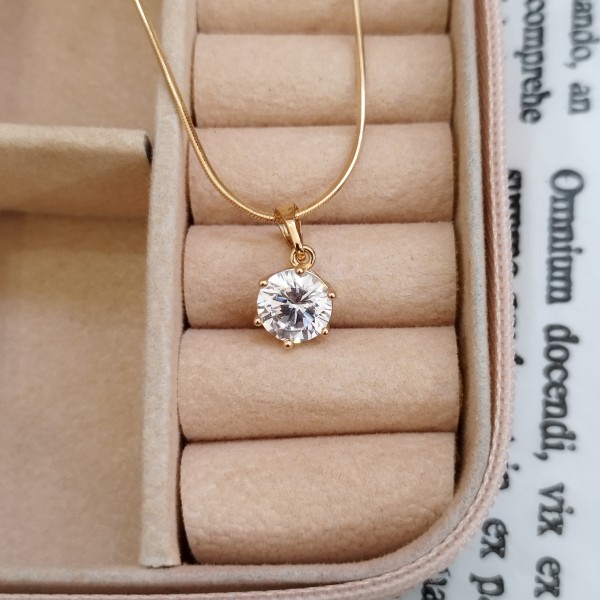 آویز ژوپینگ دخترانه رنگ طلایی کد GNB162301W