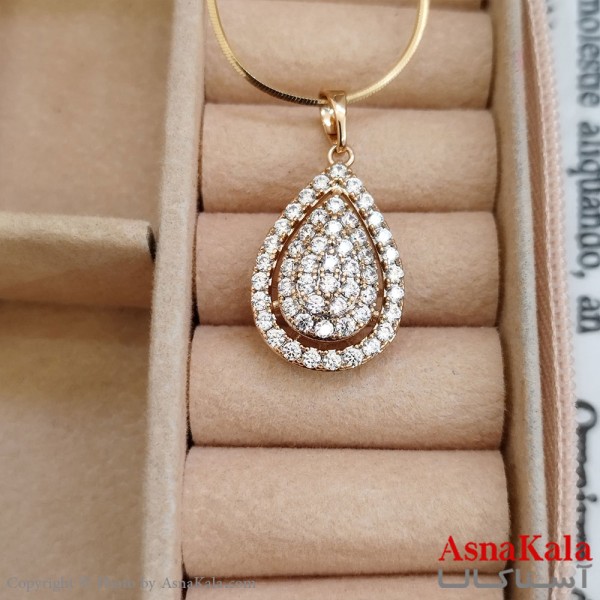 آویز ژوپینگ دخترانه رنگ طلایی کد GNB162306W