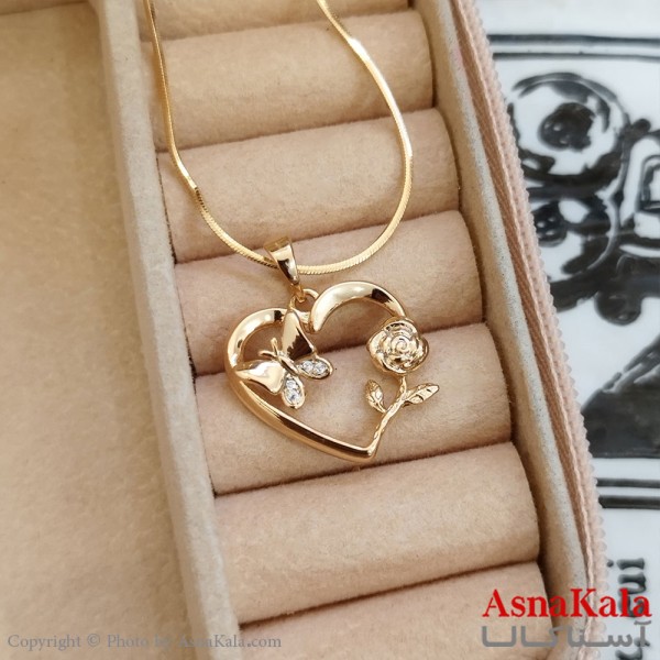 آویز ژوپینگ دخترانه رنگ طلایی کد GNB162310W