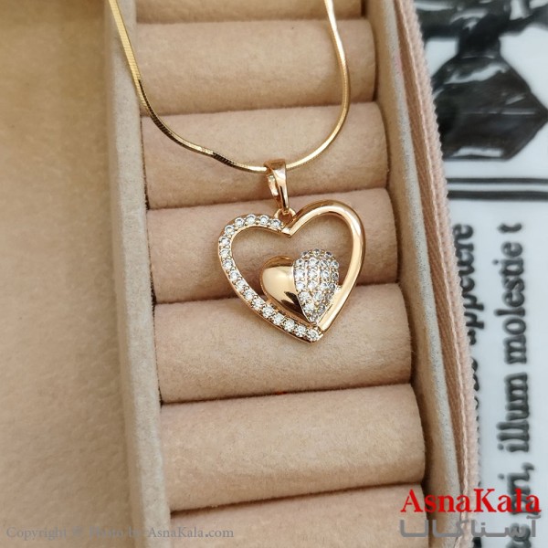 آویز ژوپینگ دخترانه رنگ طلایی کد GNB162314W