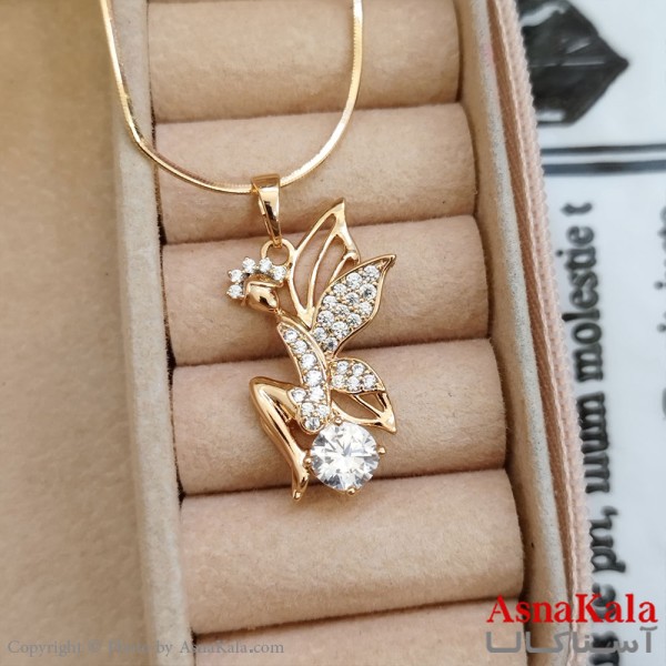 آویز ژوپینگ دخترانه رنگ طلایی کد GNB162319W