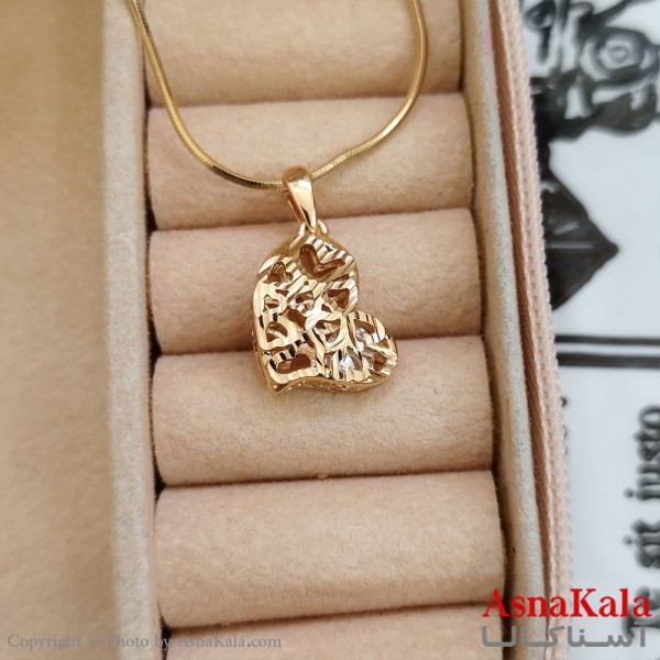 آویز ژوپینگ دخترانه رنگ طلایی کد GNB162329W