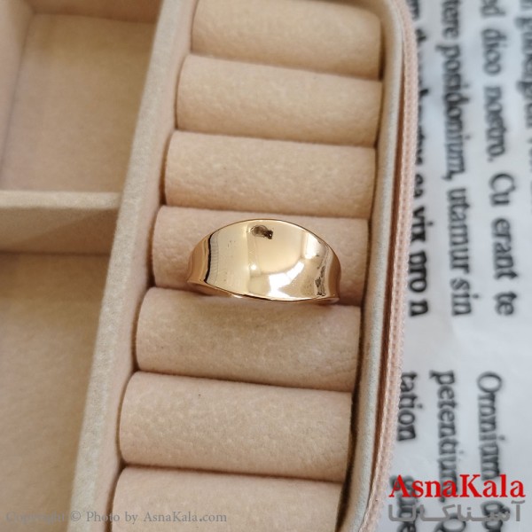 انگشتر زنانه ژوپینگ طلایی مشابه طلا کد ANG191152W
