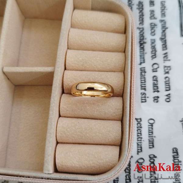انگشتر زنانه ژوپینگ طلایی مشابه طلا کد ANG191156W