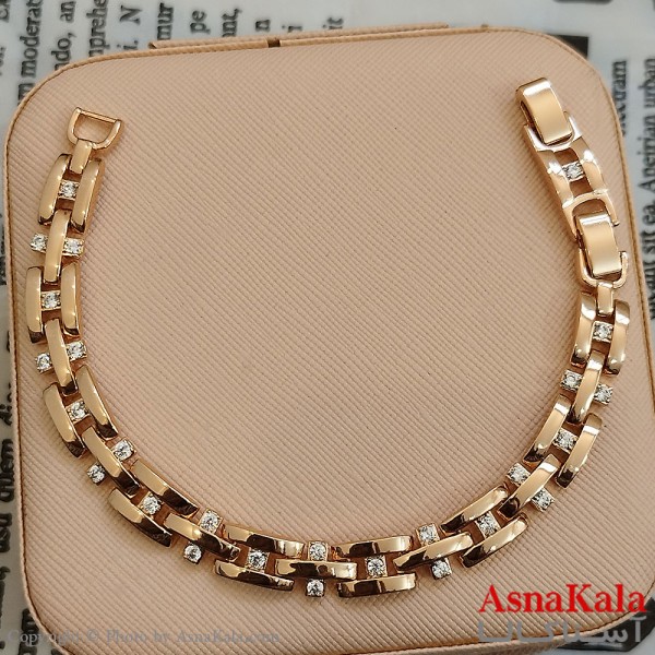 دستبند ژوپینگ طلایی کد DSB181578W
